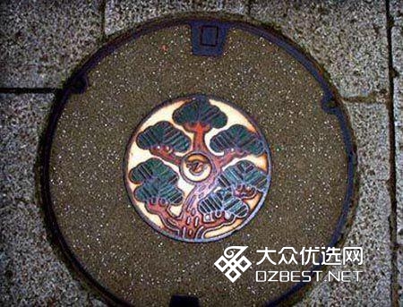 日本下水道的井盖艺术 小偷都不忍心破坏